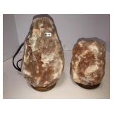 2 salt rock lamps (small has no cord)