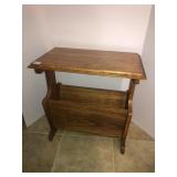 Heavy magazine rack stand w/studs 22x20x12