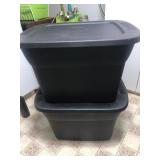 2 Sterilite 18 gal totes