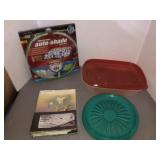 Rubbermaid storage container, auto shade, misc