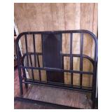 Metal bed frame with side rails