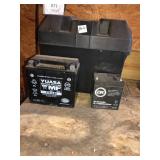 3 batteries and car battery case