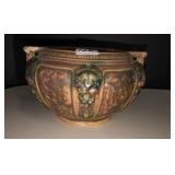 Roseville florentine double handled planter 7in