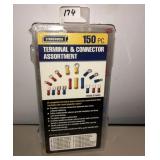 Storehouse terminal and connector assortment