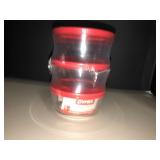 Pyrex Simply Store glass bowls w/tops NEW