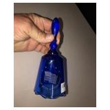 Fenton Proud to be an American cobalt bell