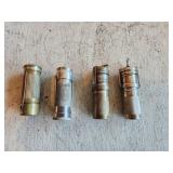 Four Vintage Match Safes