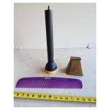 Flash light, giant comb, cow bell