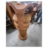 Clay Chimney Pot with Decorative Design