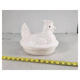 Large Ceramic Hen on Nest by CHCC