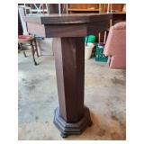 Wooden Octagonal Plant Stand