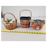 3 Longaberger Baskets