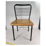 Unique Metal Folding Chair with Label