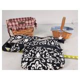 Two Longaberger Baskets and Purse