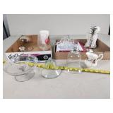 Variety of Glass Decor and Miscellaneous Items
