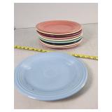 Variety of Fiestaware Dinner Plates