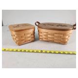 Royce Craft Baskets with Wooden Lids