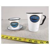 Jones Metal Tags Enamelware Set