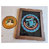 Framed Sign and Portrait Wall Decor