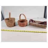 Longaberger Woven Baskets, Set of Three