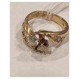 14K Yellow Gold Ring with 5 Stones