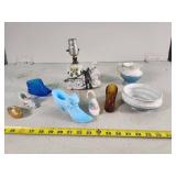 Fenton Glass Boot and Collectibles Lot