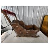 Miniature Wooden Christmas Sleigh