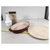 Pampered Chef Oval Baker, Stone, & Chopper