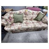 Floral Print Upholstered Couch