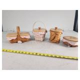 4 Longaberger American Cancer Society Baskets