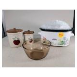 Kitchen Set with Crock-Pot and Canisters