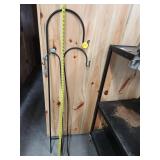 Three Metal Shepherds Hooks
