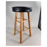 Wooden Stool with Cushion Top