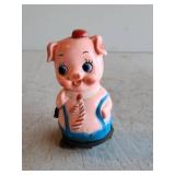 Vintage Plastic Wind-Up Walking Pig