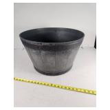 Plastic Barrel Style Planter