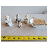 Figurines with Shell Dish