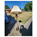 Decorative Brass Floor Lamp with Shade