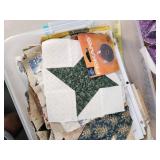 Quilt Squares and Material Remnants Lot