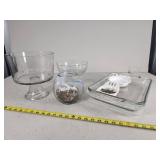 Variety of Glassware Featuring Anchor and Pyrex