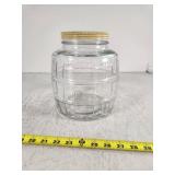 Vintage Glass Pickle Jar with Lid