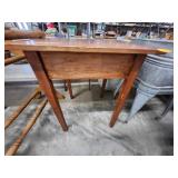 Wooden End Table with Tapered Legs