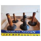 Five Vintage Hog Scrapers