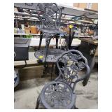 Decorative Iron Table With Two Chairs