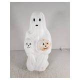Ghost Blow Mold with Pumpkin and Skull