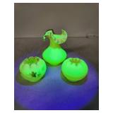 Uranium Glass Vases