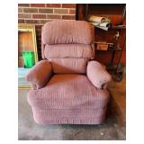 Lazy Boy Recliner in Rose Fabric