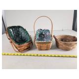 3 Longaberger Baskets