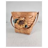 Longaberger Basket with Sunflower Accent