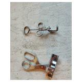 Antique Olive Pitter and Flower Cutter