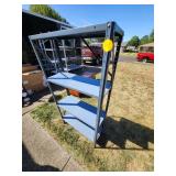 Metal Shelving Unit With Three Shelves